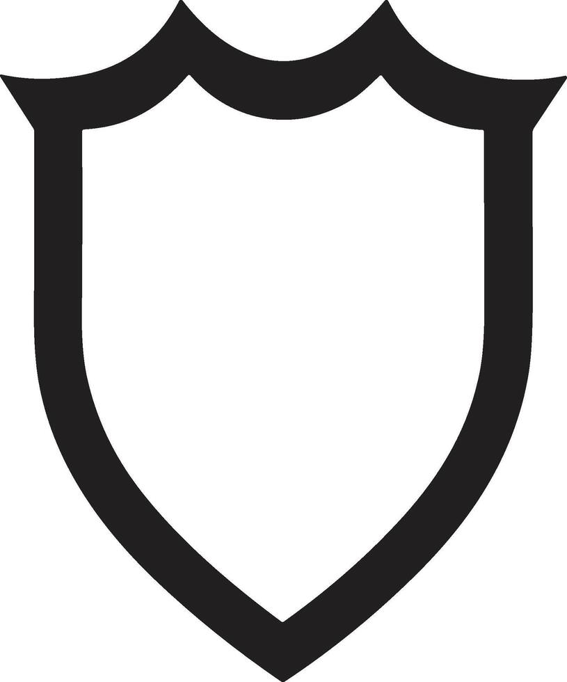 vintage estilo escudo logotipo dentro moderno mínimo estilo vetor