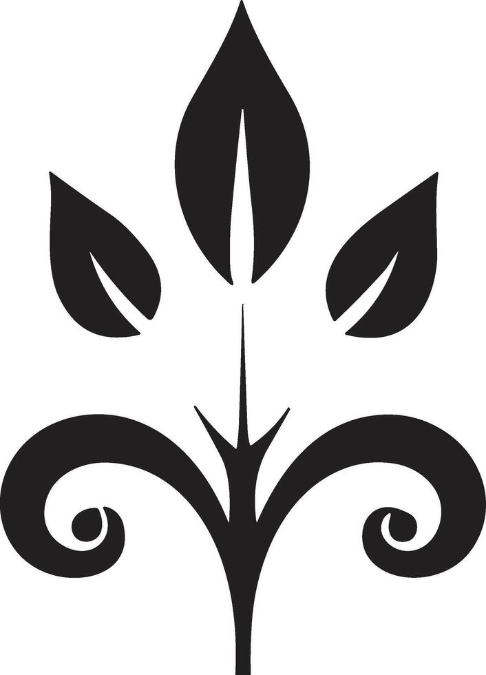 folha e flor logotipo para ioga dentro moderno mínimo estilo vetor