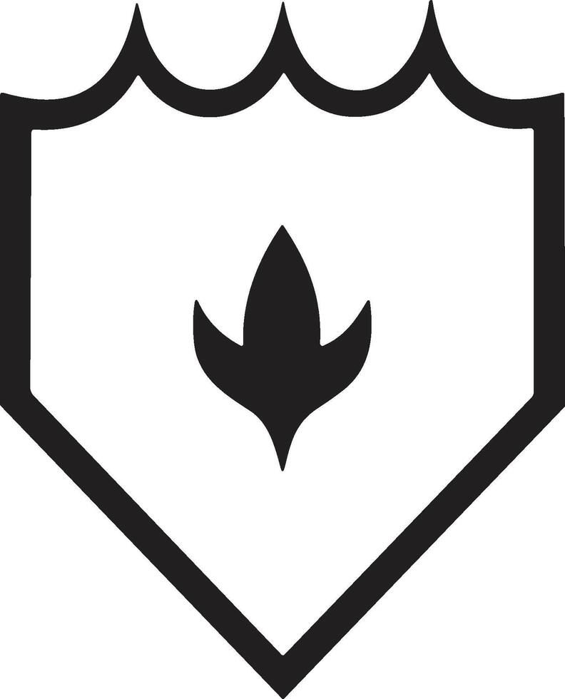 vintage estilo escudo logotipo dentro moderno mínimo estilo vetor