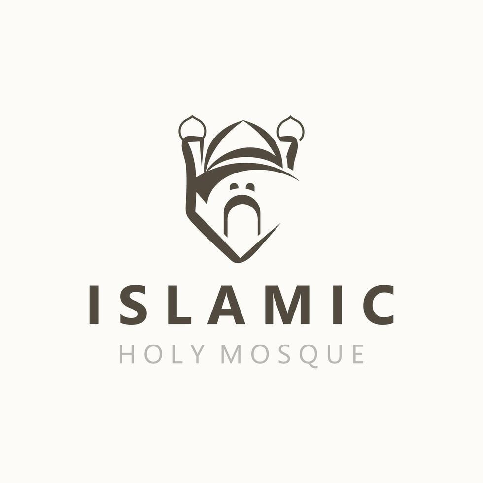 islâmico mesquita logotipo projeto, modelo islâmico, islâmico dia Ramadã vetor gráfico criativo