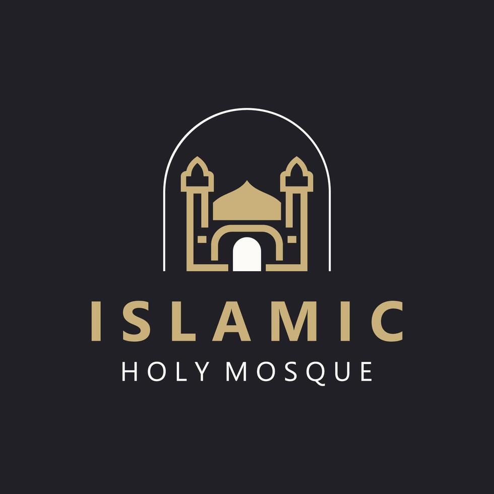 islâmico mesquita logotipo projeto, modelo islâmico, islâmico dia Ramadã vetor gráfico criativo