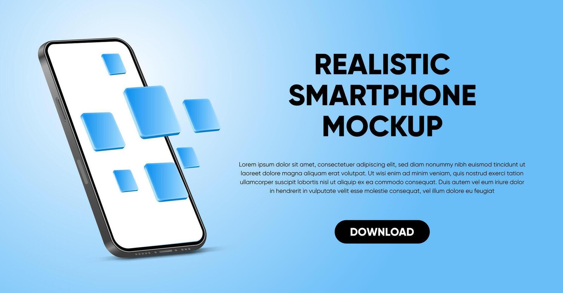 realista Smartphone modelo. Móvel telefone quadro, Armação com em branco exibição isolado modelos, vetor Móvel dispositivo conceito