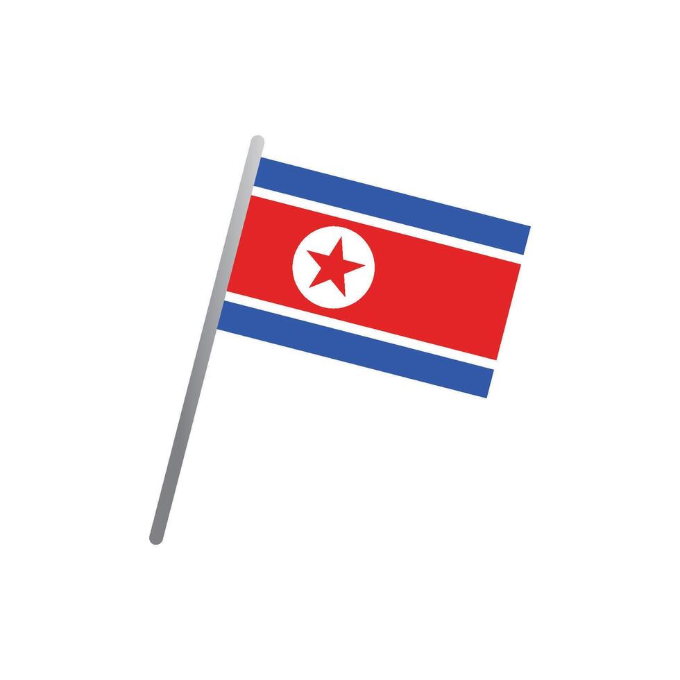 norte Coréia bandeira ícone vetor