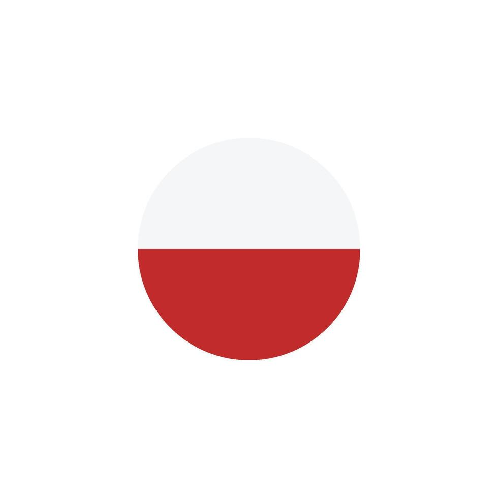 Polônia bandeira ícone vetor