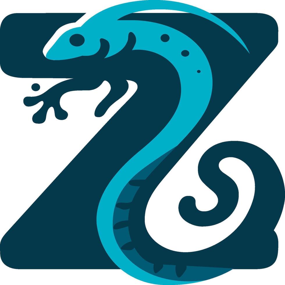 z lagarto logotipo vetor