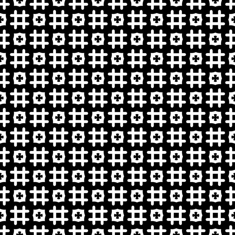 padrão abstrato sem emenda preto e branco. fundo e pano de fundo. design ornamental em tons de cinza. vetor