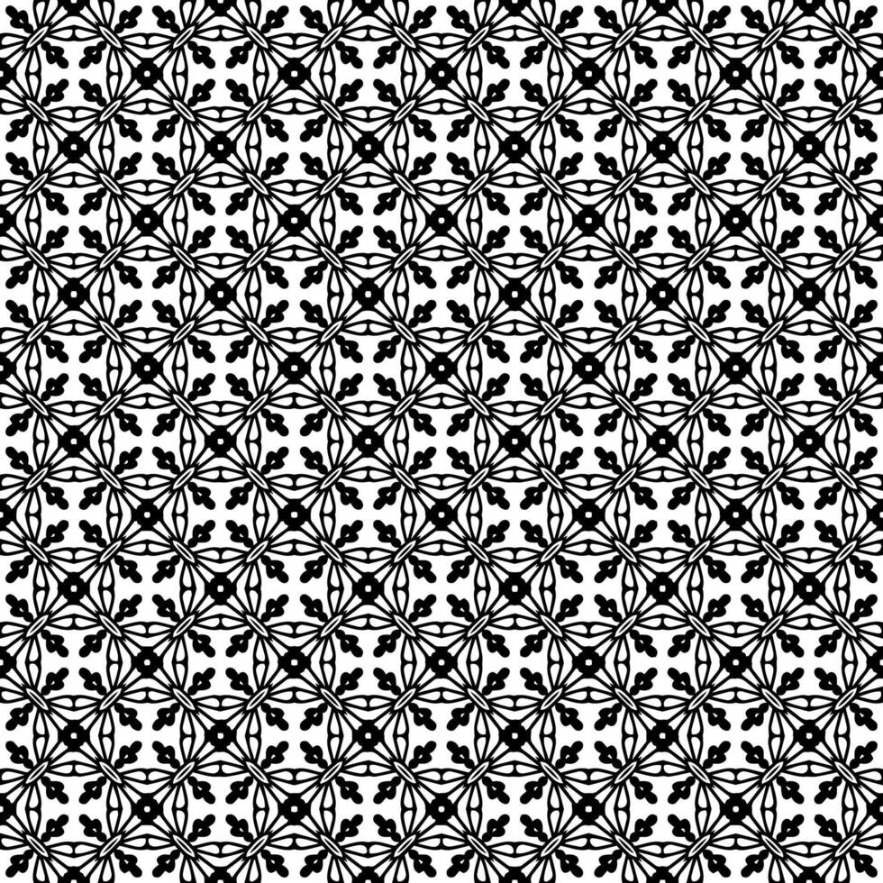 padrão abstrato sem emenda preto e branco. fundo e pano de fundo. design ornamental em tons de cinza. vetor