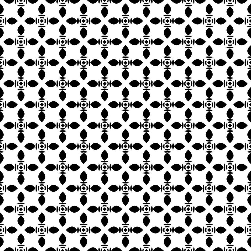 padrão abstrato sem emenda preto e branco. fundo e pano de fundo. design ornamental em tons de cinza. vetor