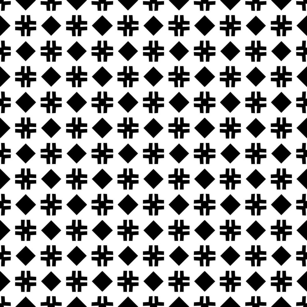 padrão abstrato sem emenda preto e branco. fundo e pano de fundo. design ornamental em tons de cinza. vetor