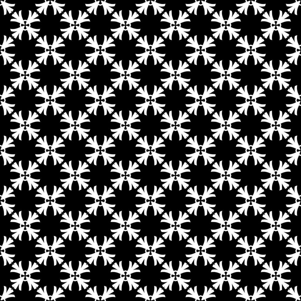 padrão abstrato sem emenda preto e branco. fundo e pano de fundo. design ornamental em tons de cinza. vetor