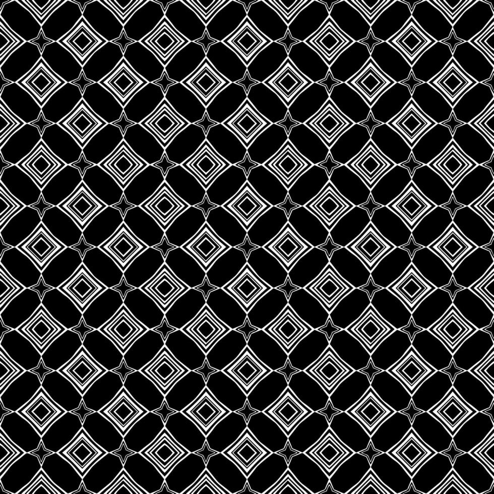 padrão abstrato sem emenda preto e branco. fundo e pano de fundo. design ornamental em tons de cinza. vetor