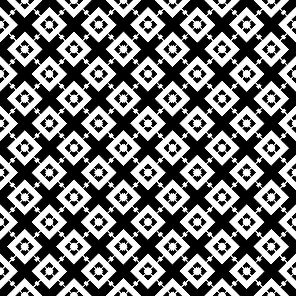 padrão abstrato sem emenda preto e branco. fundo e pano de fundo. design ornamental em tons de cinza. vetor