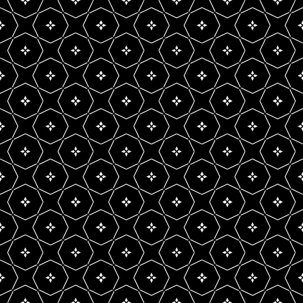 padrão abstrato sem emenda preto e branco. fundo e pano de fundo. design ornamental em tons de cinza. vetor