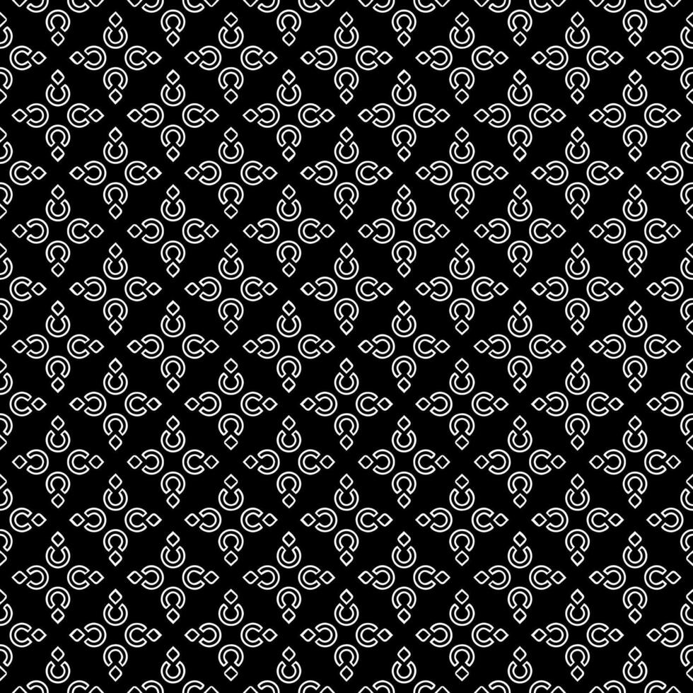 padrão abstrato sem emenda preto e branco. fundo e pano de fundo. design ornamental em tons de cinza. vetor