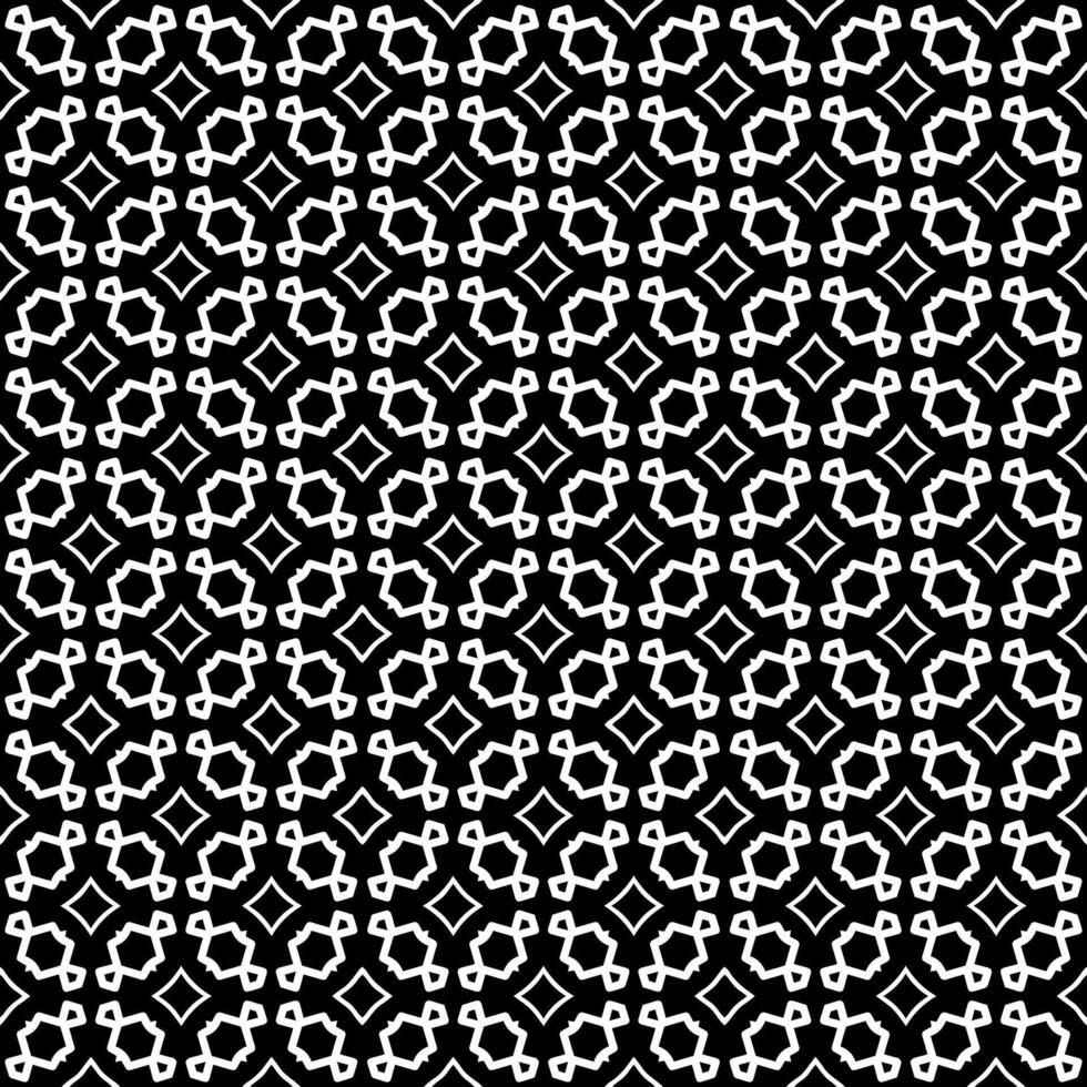 padrão abstrato sem emenda preto e branco. fundo e pano de fundo. design ornamental em tons de cinza. vetor