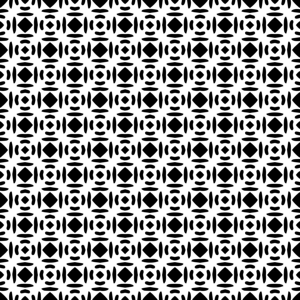 padrão abstrato sem emenda preto e branco. fundo e pano de fundo. design ornamental em tons de cinza. vetor