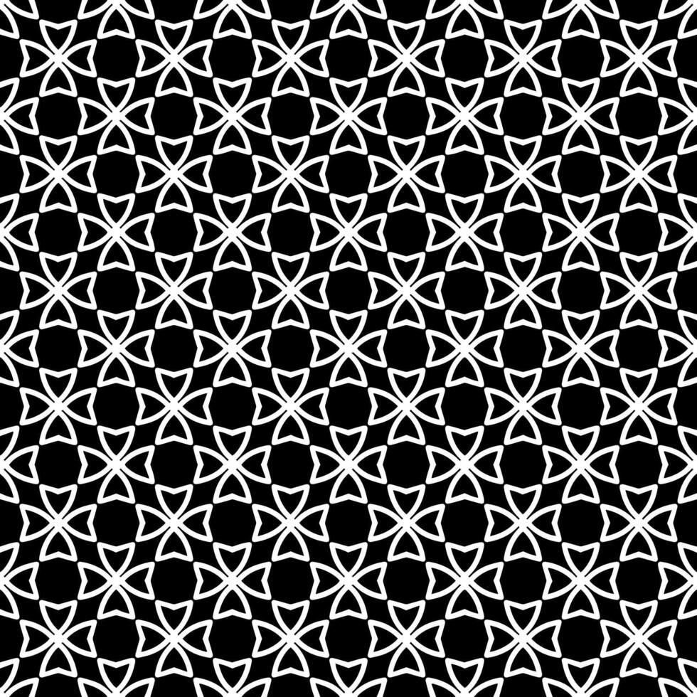 padrão abstrato sem emenda preto e branco. fundo e pano de fundo. design ornamental em tons de cinza. vetor