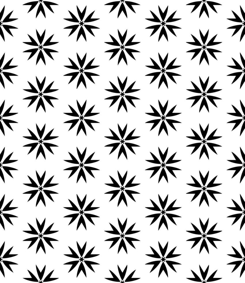 padrão abstrato sem emenda preto e branco. fundo e pano de fundo. design ornamental em tons de cinza. vetor