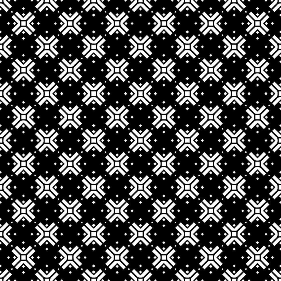 padrão abstrato sem emenda preto e branco. fundo e pano de fundo. design ornamental em tons de cinza. vetor