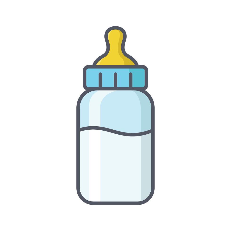 bebê garrafa ícone vetor Projeto modelo dentro branco fundo