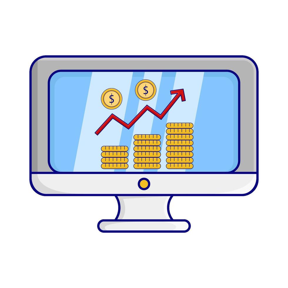 ilustração do conectados investimento vetor