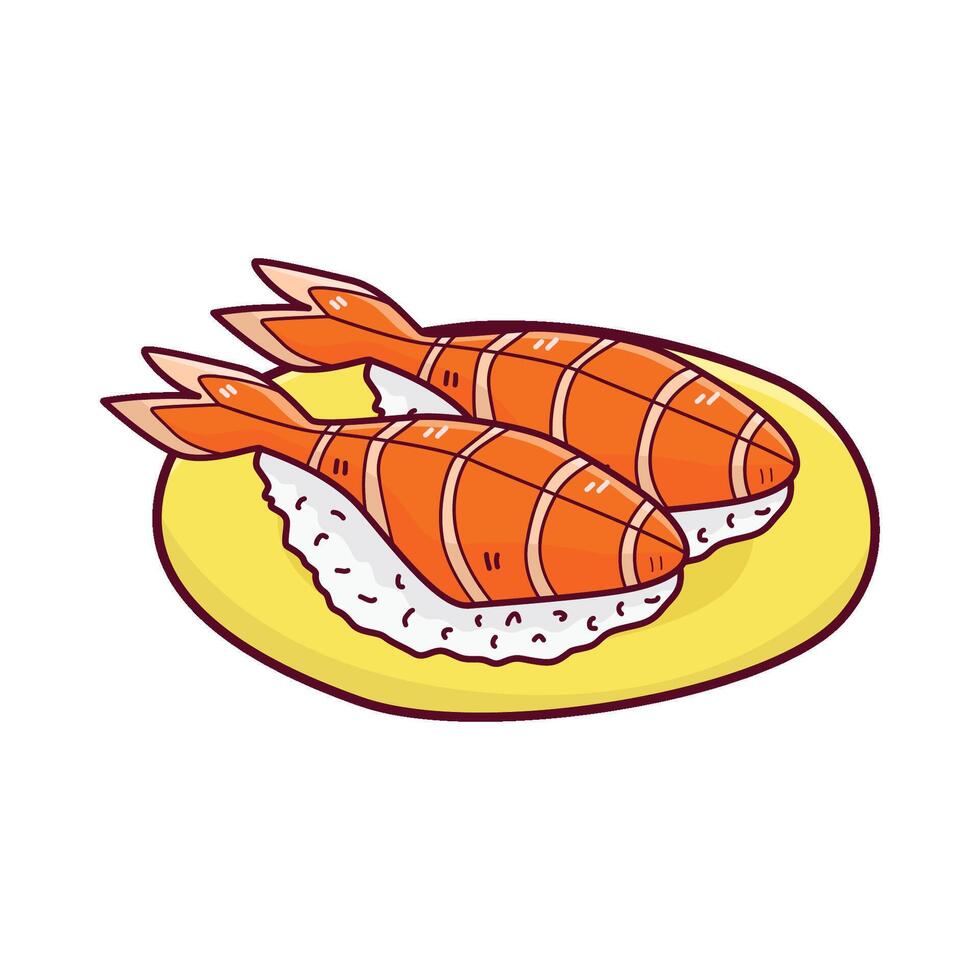 ilustração do Sushi vetor