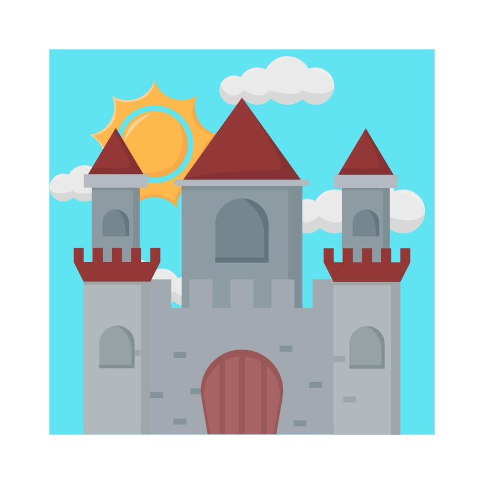 ilustração do castelo vetor