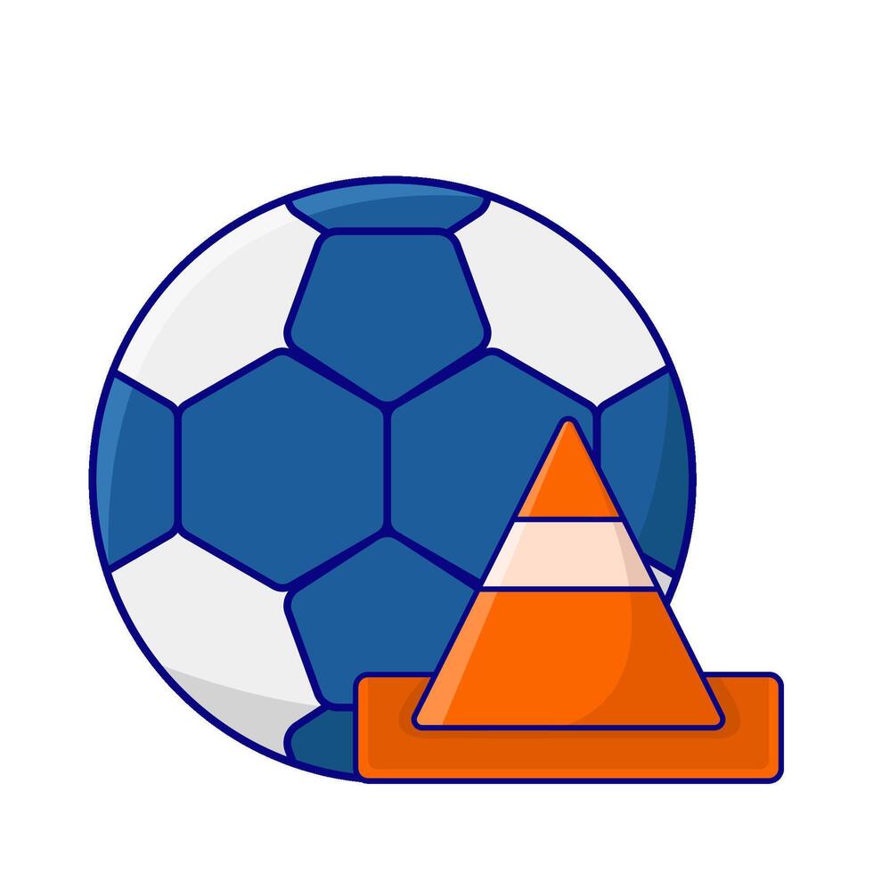ilustração de bola de futebol vetor