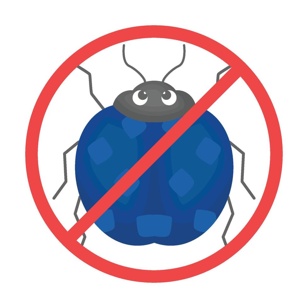 ilustração do não insetos vetor