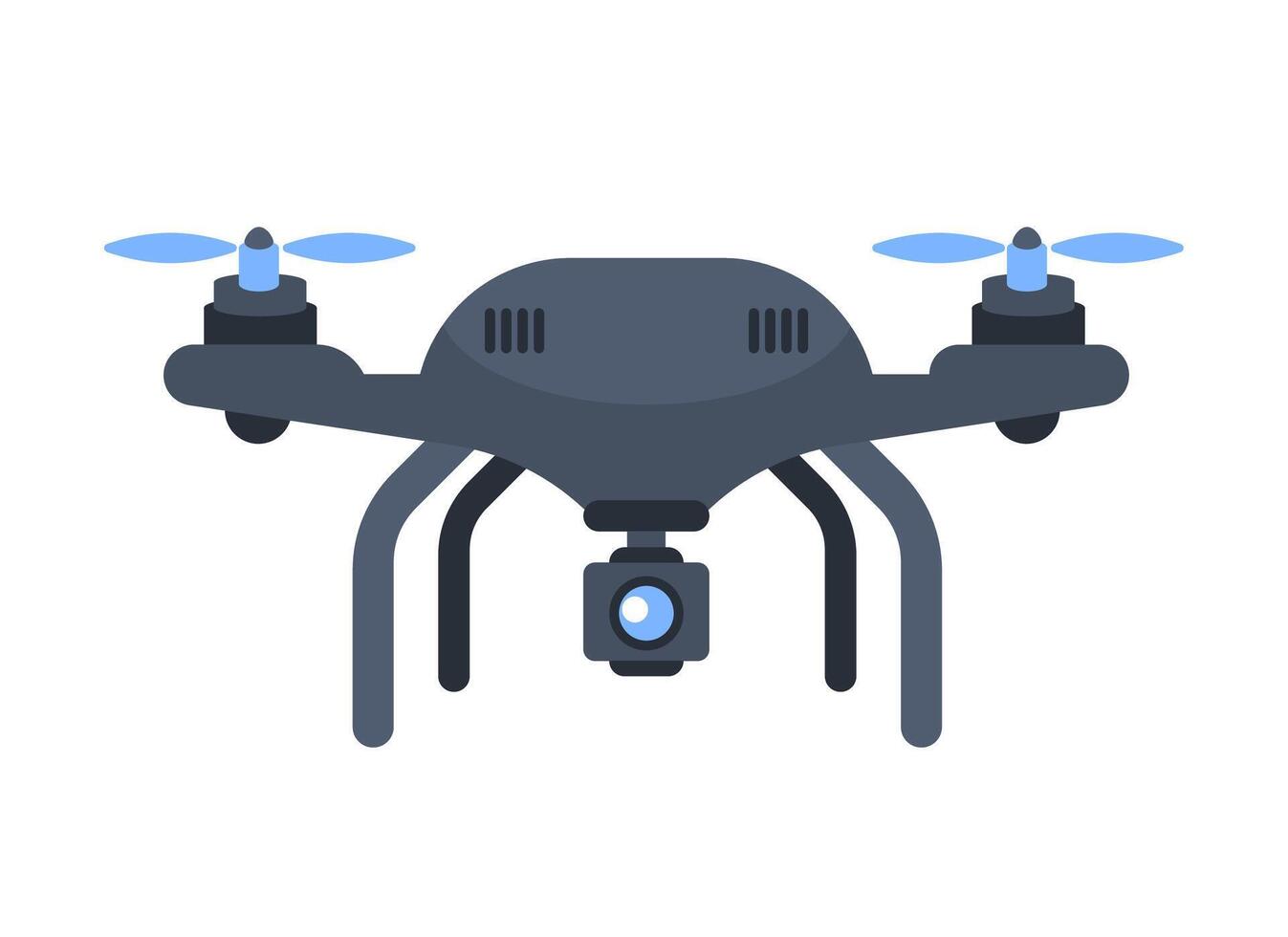 zangão com vídeo Câmera. quadcopter aéreo drone. vetor ilustração