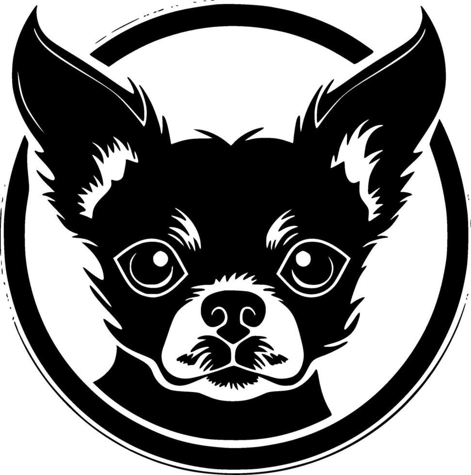 chihuahua, Preto e branco vetor ilustração