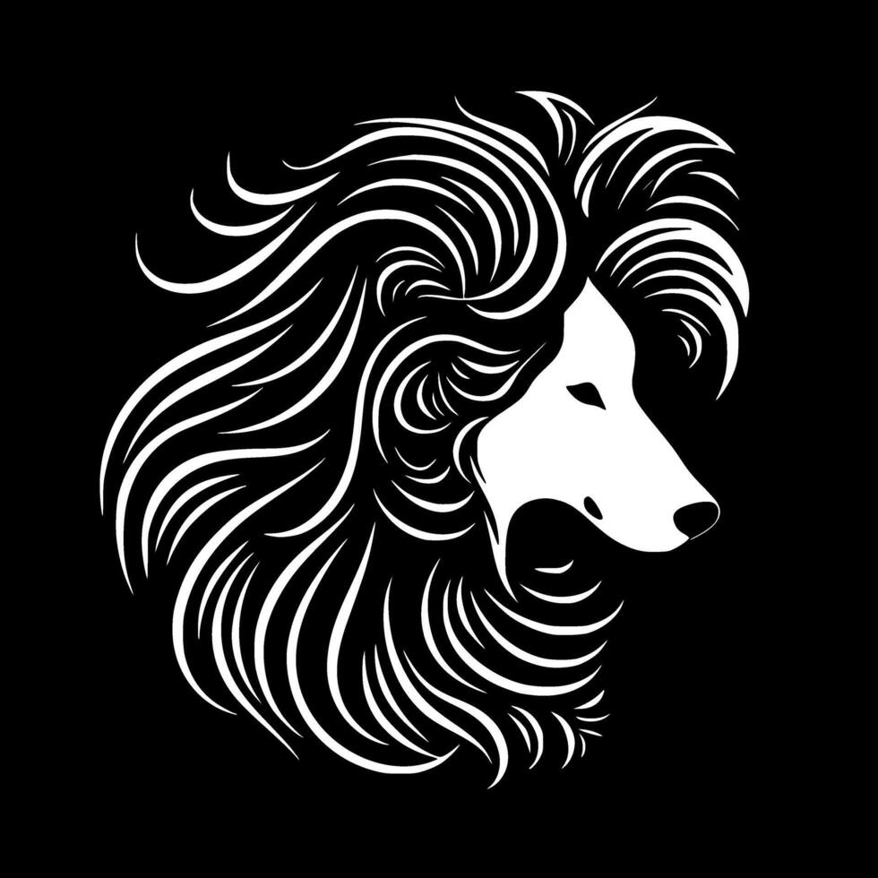 Shetland cão de guarda - Alto qualidade vetor logotipo - vetor ilustração ideal para camiseta gráfico