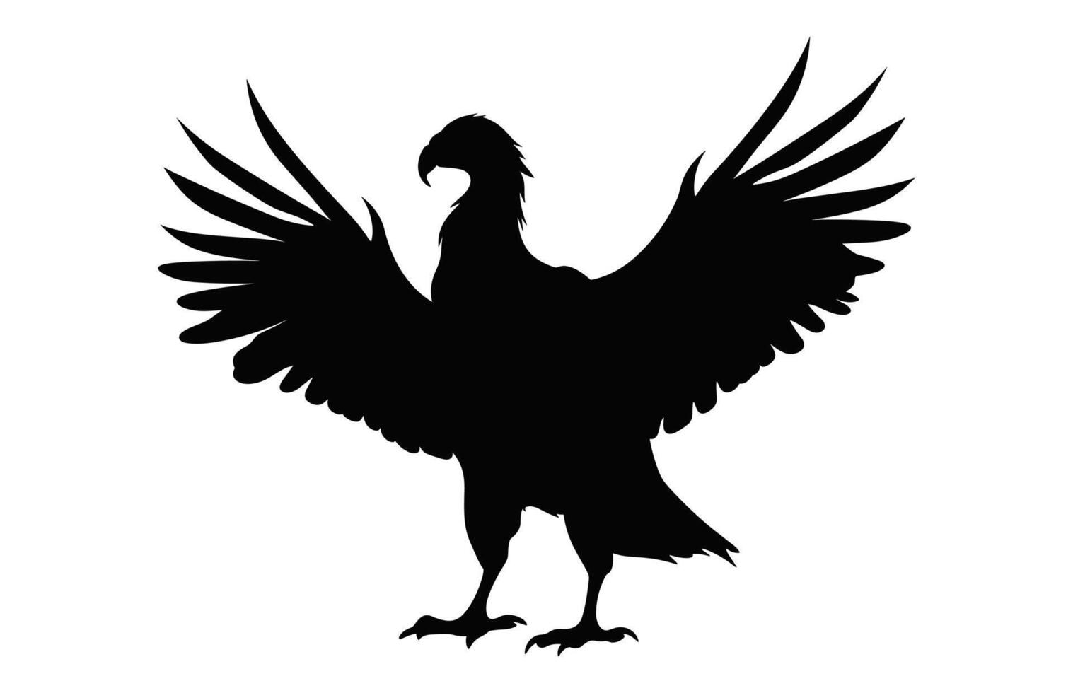 vôo griffon abutre bico Preto vetor, grande griffon abutre silhueta isolado em uma branco fundo vetor