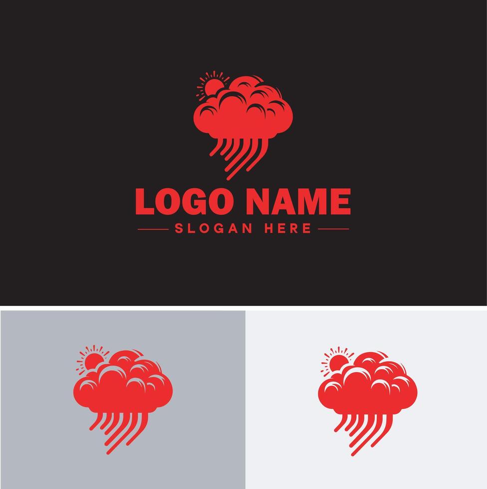 nuvem logotipo ícone vetor arte gráficos para o negócio marca aplicativo ícone céu nuvem logotipo modelo