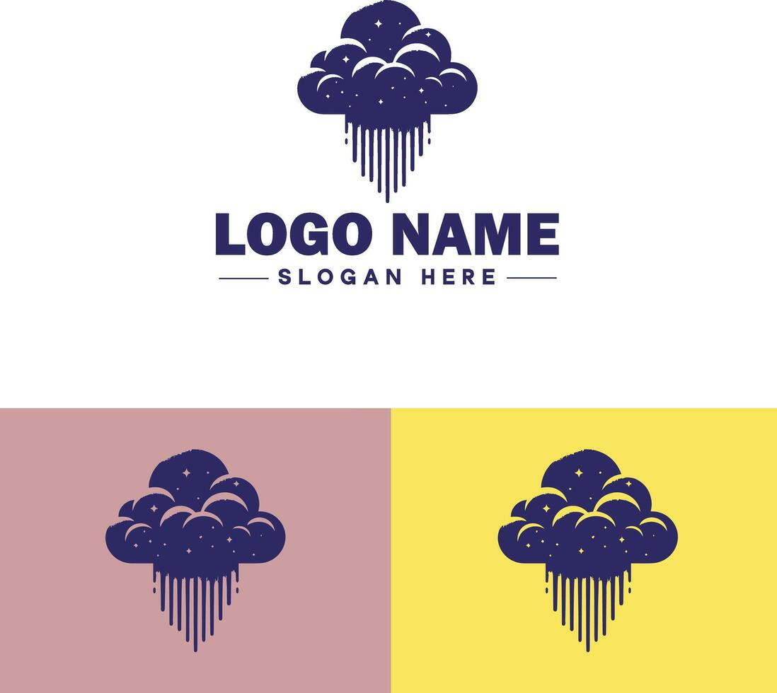 nuvem logotipo ícone vetor arte gráficos para o negócio marca aplicativo ícone céu nuvem logotipo modelo