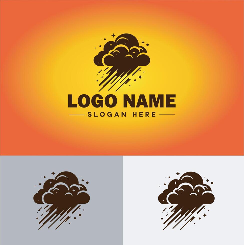 nuvem logotipo ícone vetor arte gráficos para o negócio marca aplicativo ícone céu nuvem logotipo modelo