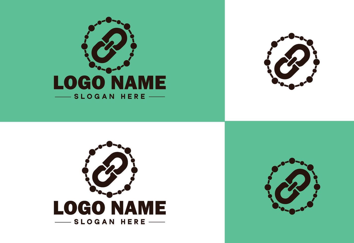 cadeia ícone logotipo vetor arte gráficos para o negócio marca aplicativo ícone cadeia logotipo modelo