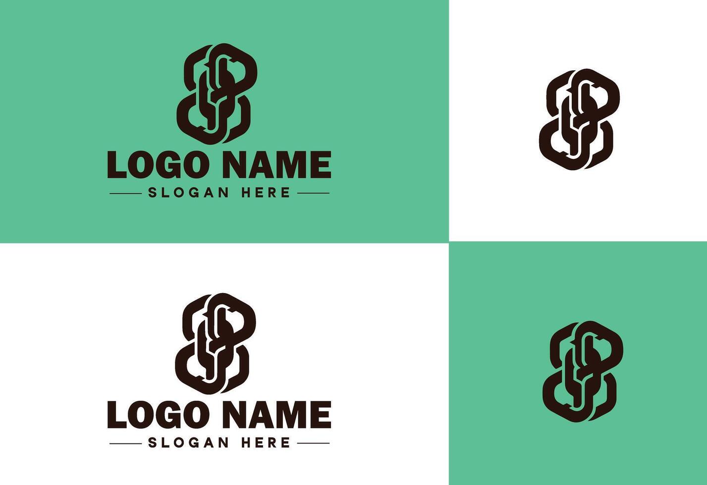 cadeia ícone logotipo vetor arte gráficos para o negócio marca aplicativo ícone cadeia logotipo modelo