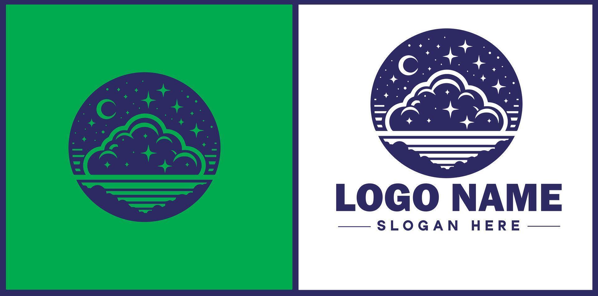 nuvem logotipo ícone vetor arte gráficos para o negócio marca aplicativo ícone céu nuvem logotipo modelo