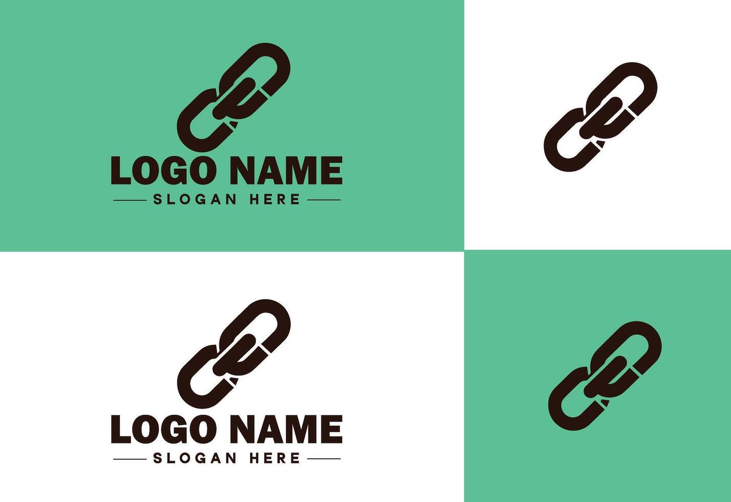 cadeia ícone logotipo vetor arte gráficos para o negócio marca aplicativo ícone cadeia logotipo modelo