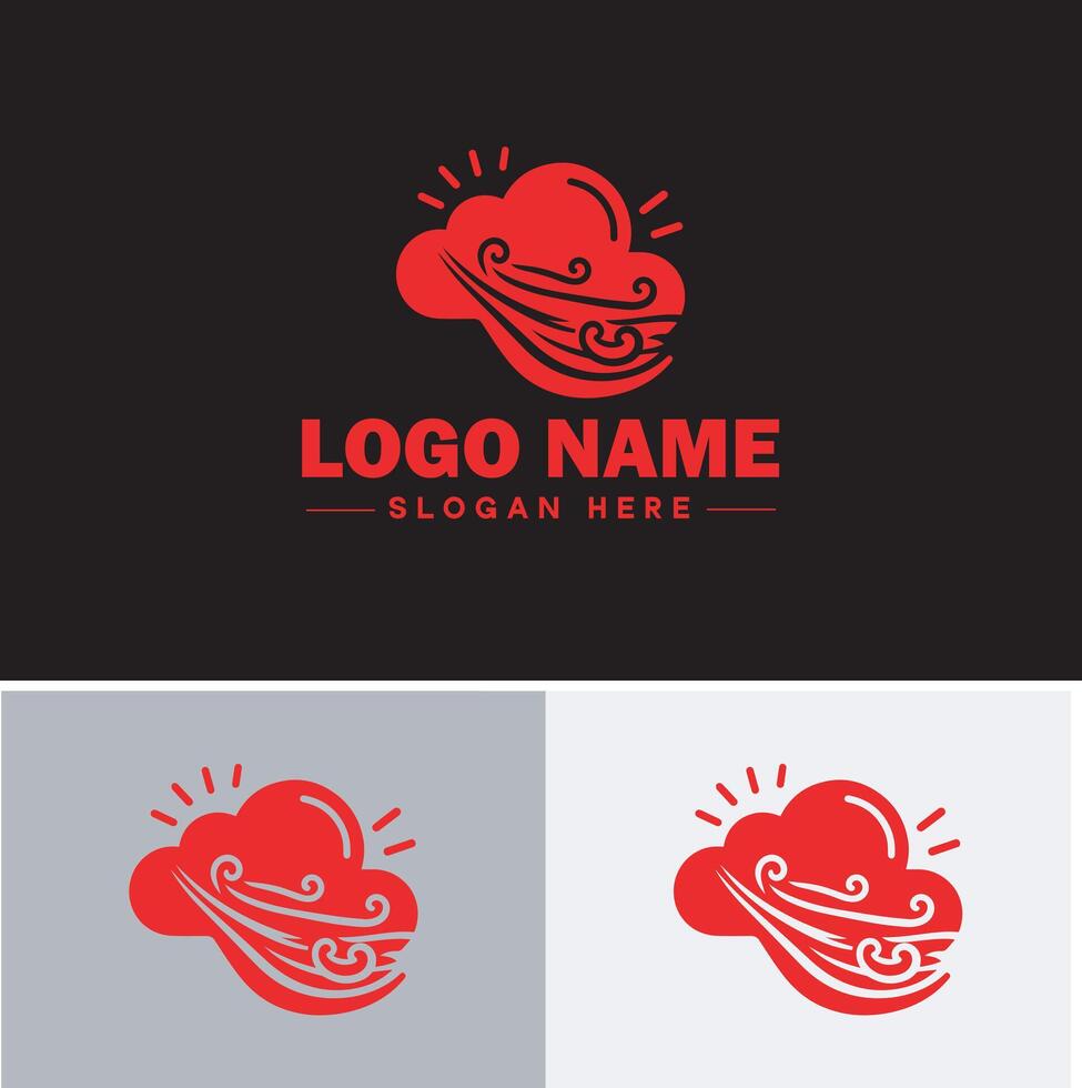 nuvem logotipo ícone vetor arte gráficos para o negócio marca aplicativo ícone céu nuvem logotipo modelo