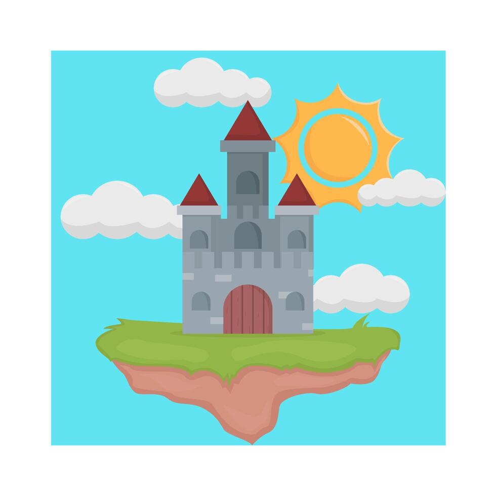 ilustração do castelo vetor