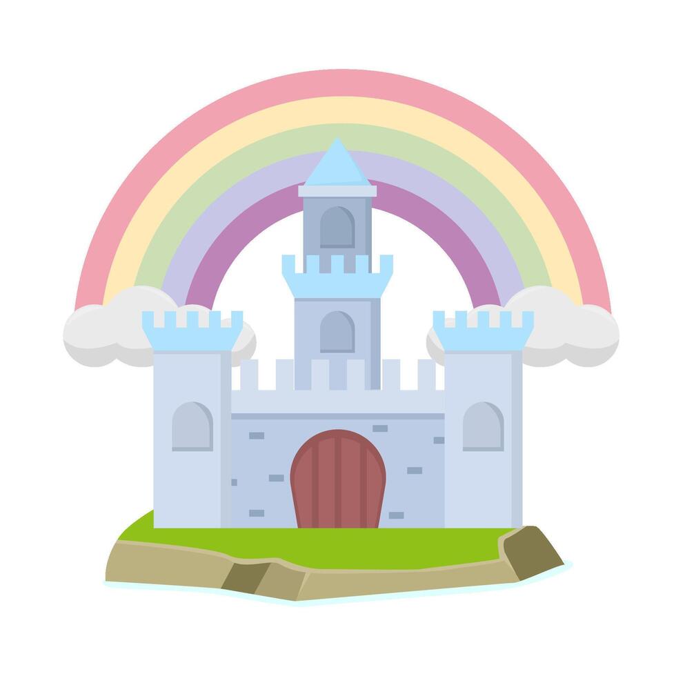 ilustração do castelo vetor