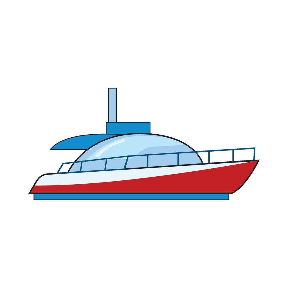 ilustração do barco vetor