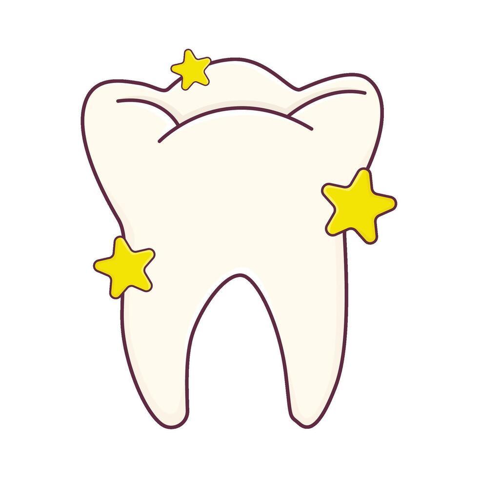 ilustração de dente vetor