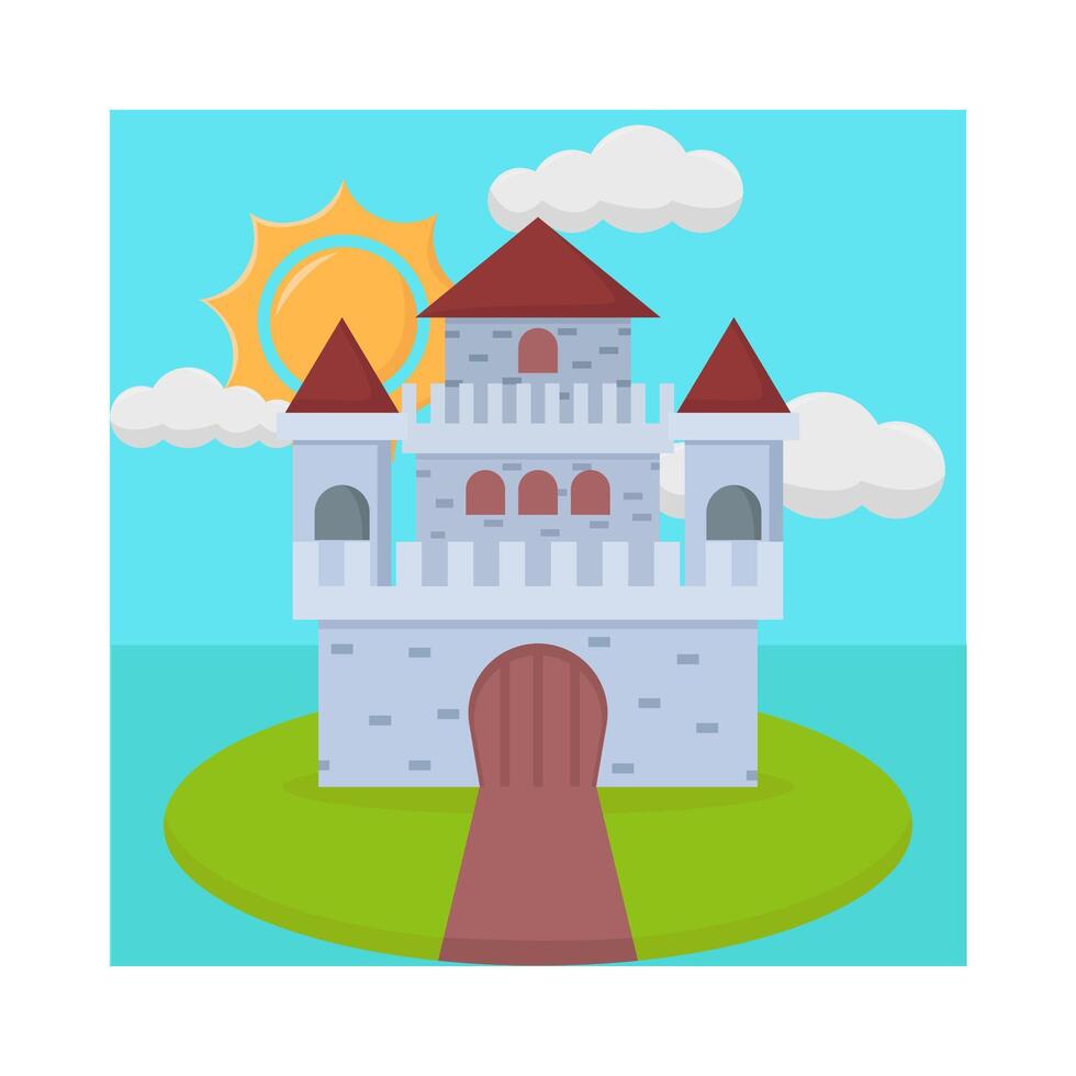 ilustração do castelo vetor