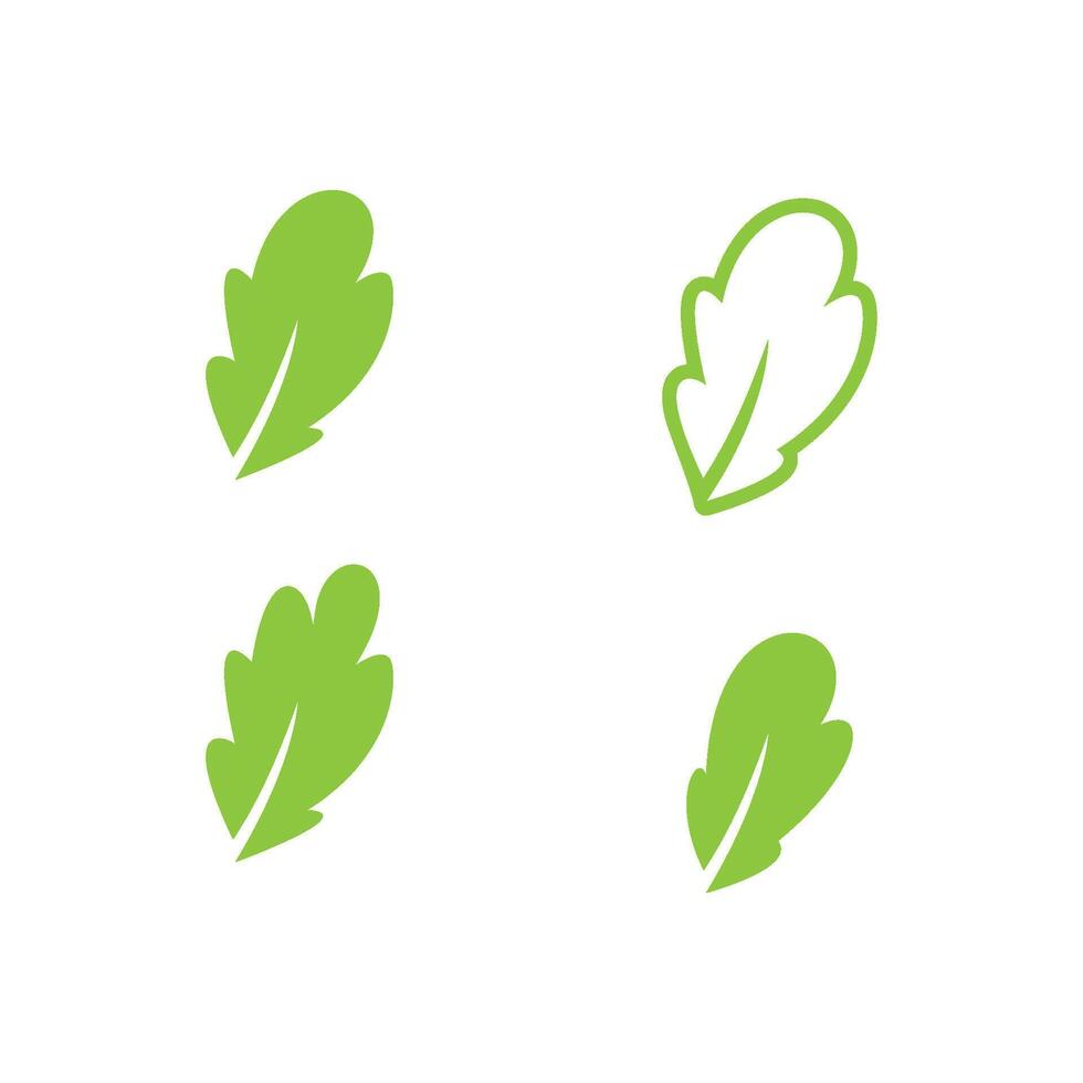 verde folha logotipo ícone vetor