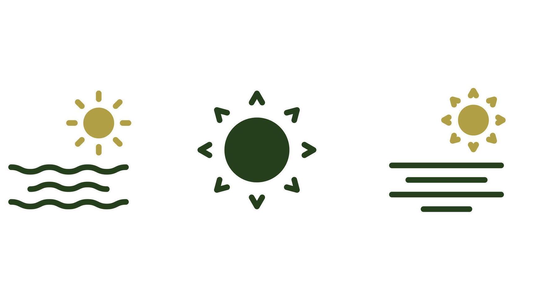 verão Tempo elementos vetor ícone conjunto