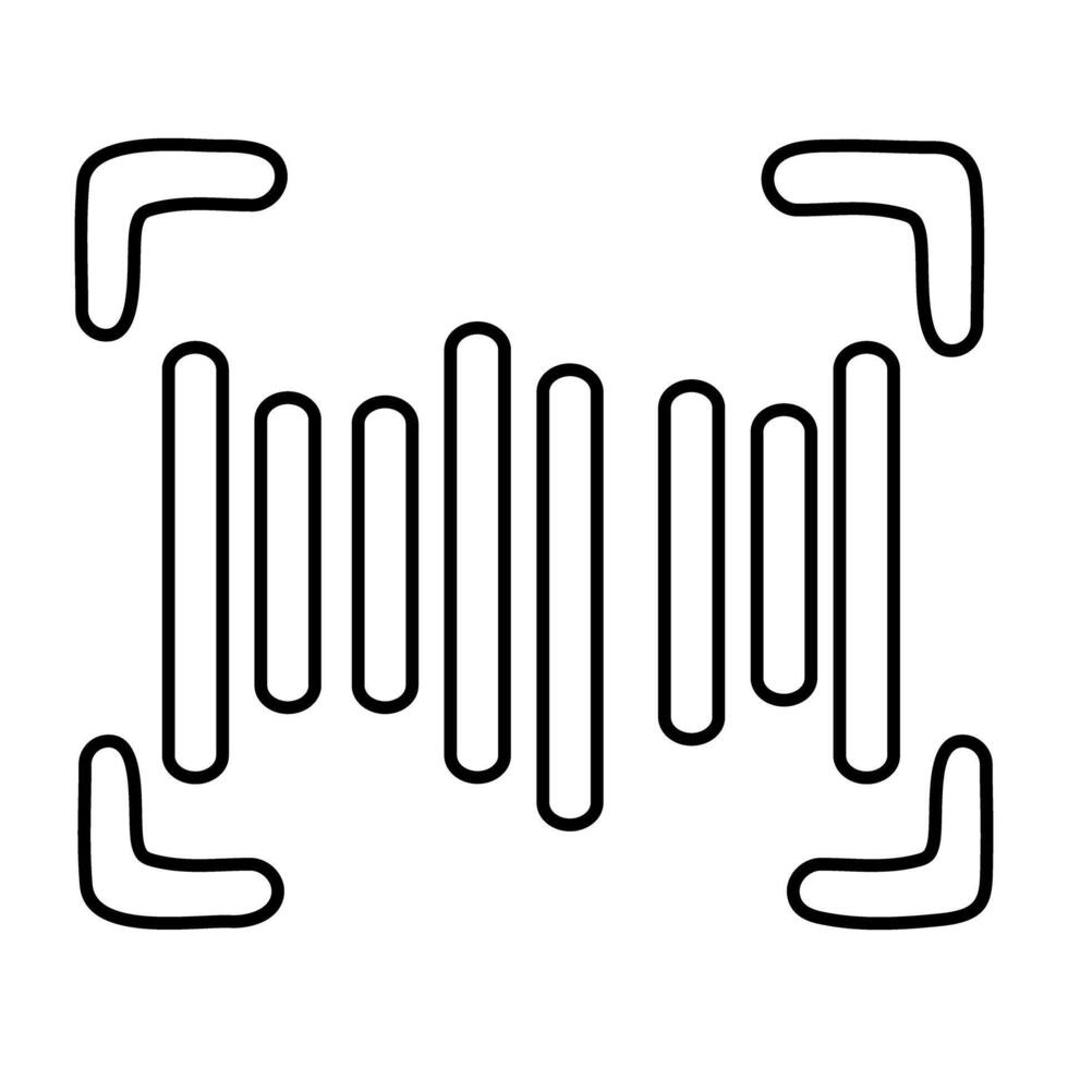 a ícone Projeto do código de barras vetor