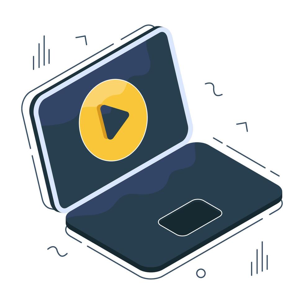 ícone de download premium de vídeo online vetor